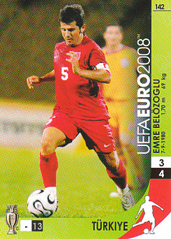 Emre Belozoglu Turkey Panini Euro 2008 Card Game #142